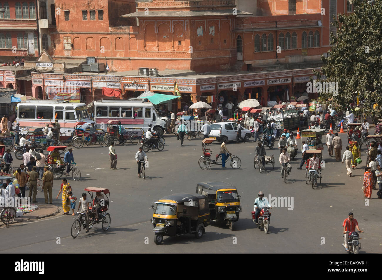 Strade di Jaipur India Rajasthan Foto Stock