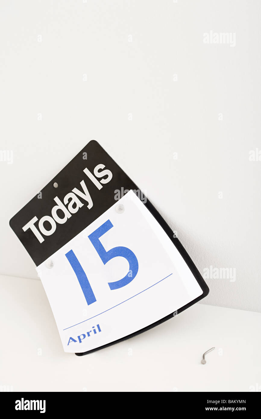 Giorno di imposta Foto Stock