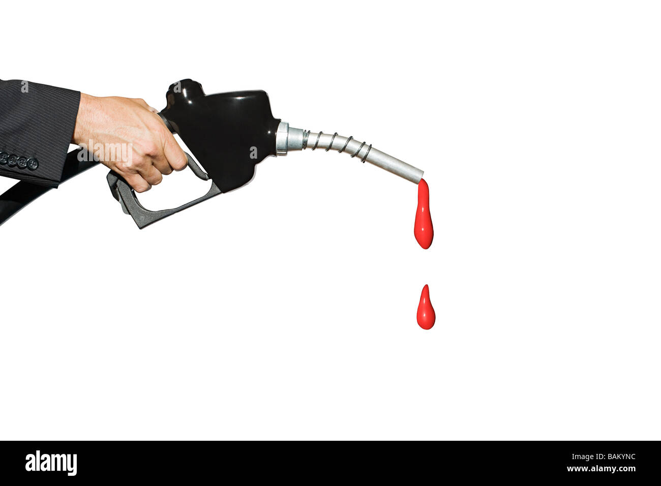 Benzina rossa Foto Stock