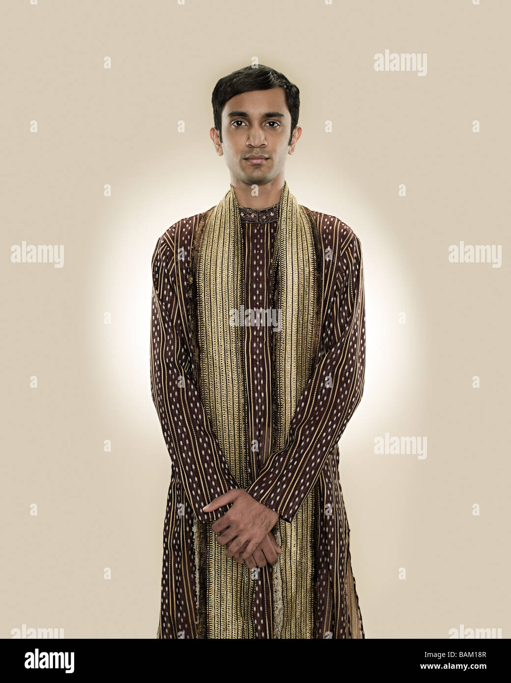 Ritratto di un uomo indù Foto Stock