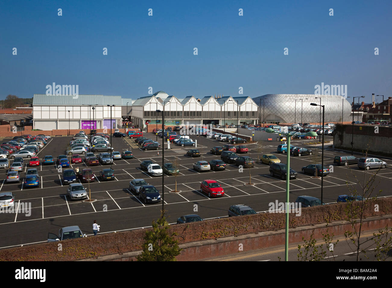 Parcheggio auto in Bury St Edmunds Foto Stock