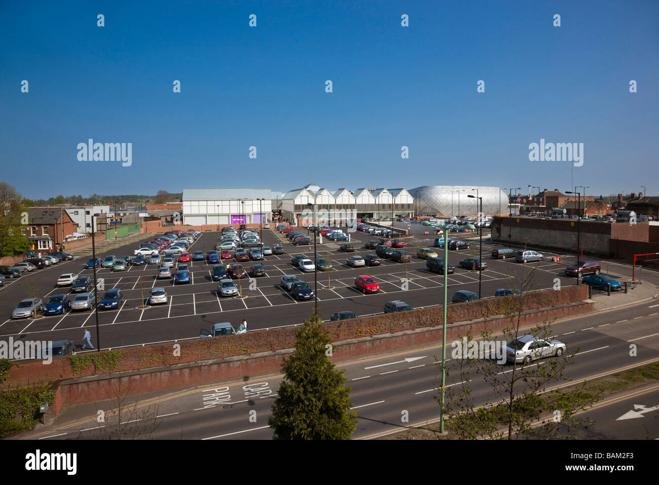 Parcheggio auto in Bury St Edmunds Foto Stock