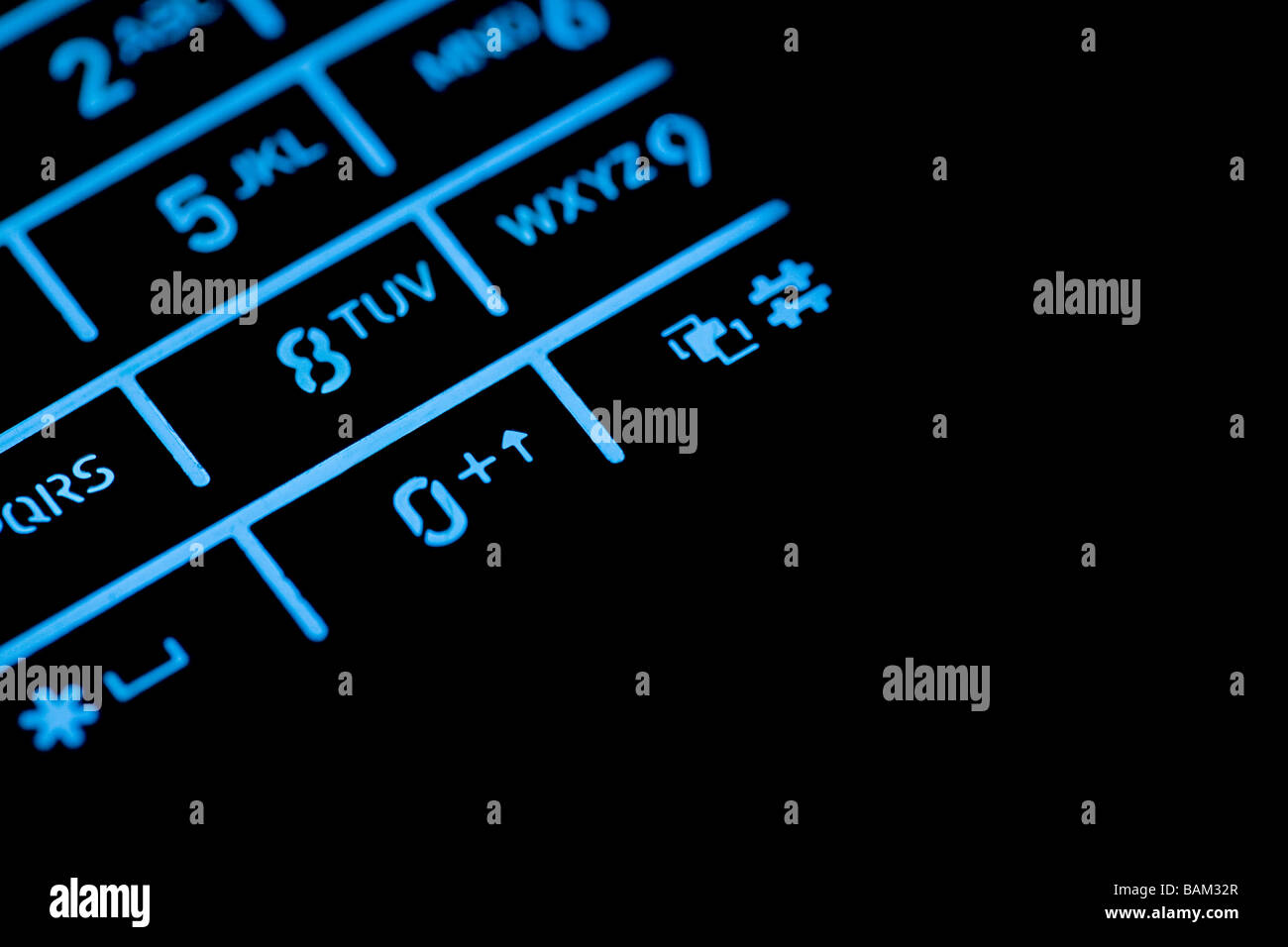 In prossimità di un telefono cellulare Foto Stock