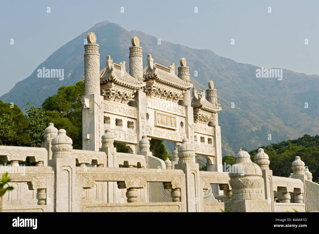 Il Monastero Po Lin Lantau Island Foto Stock