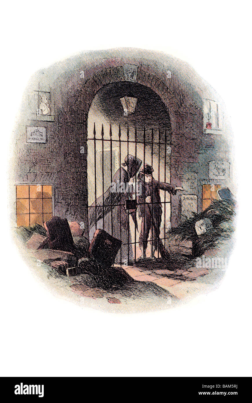 Massa consercrated Bleak House è il nono romanzo di Charles Dickens pubblicato in venti rata mensile Foto Stock