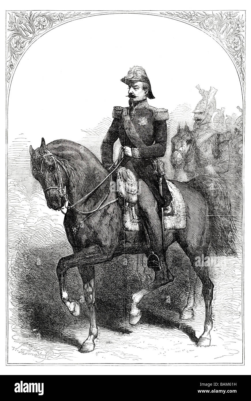 Sua maestà imperiale Napoleone III imperatore dei francesi 1854 Foto Stock
