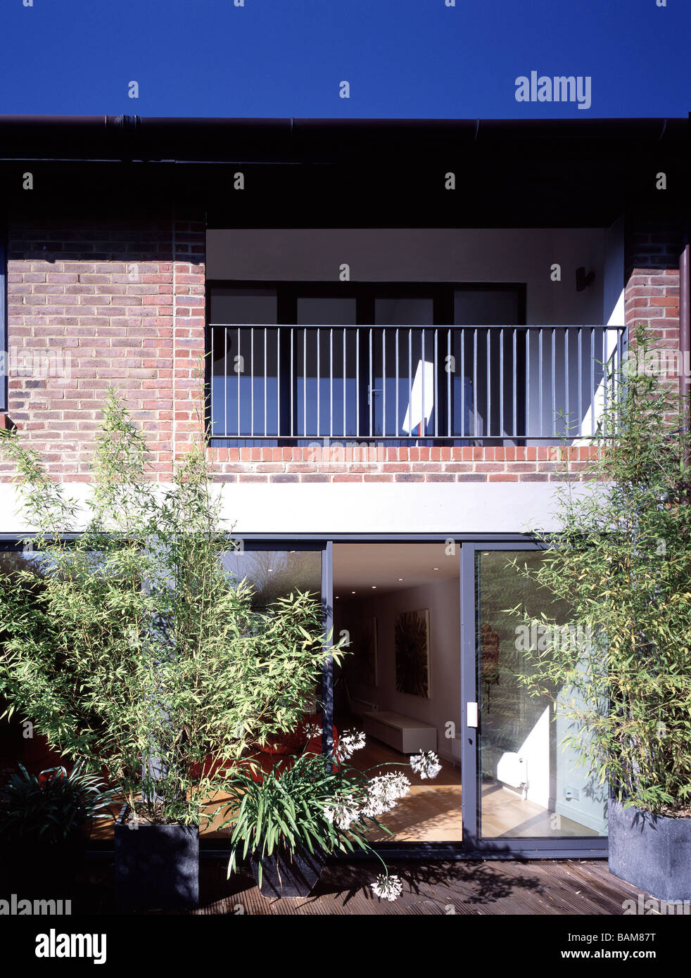 Residenza privata, Londra, Regno Unito, la prassi di luccio, residenza privata vista esterna. Foto Stock