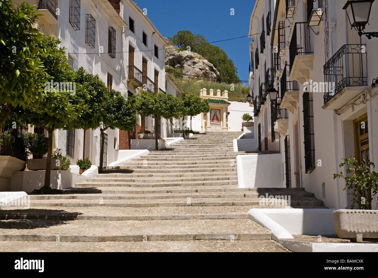 Calle Tìpica Carcabuey Córdoba Provincia Andalucía España tipica strada in Carcabuey Cordova Andalusia Spagna Foto Stock