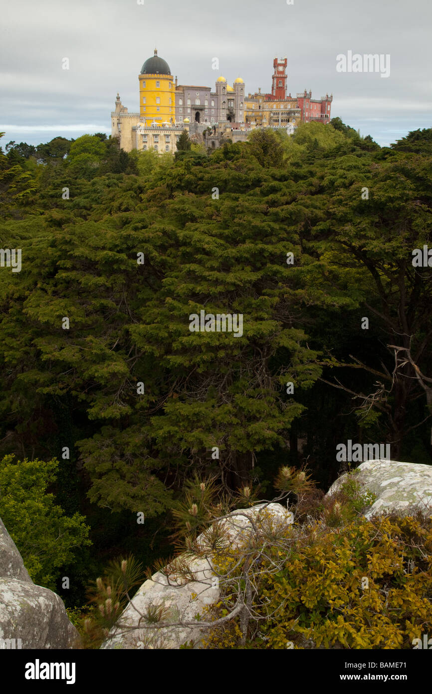 Pena del palazzo di Alta Vista, Sintra, Portogallo Foto Stock