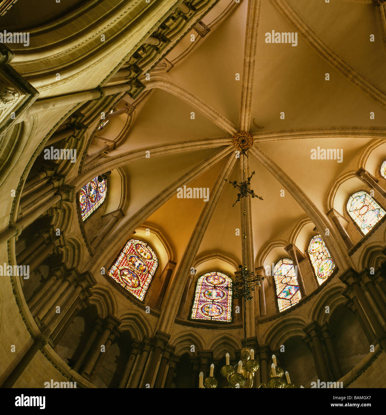 La Cattedrale di Canterbury Trinità Cappella vaulting Foto Stock