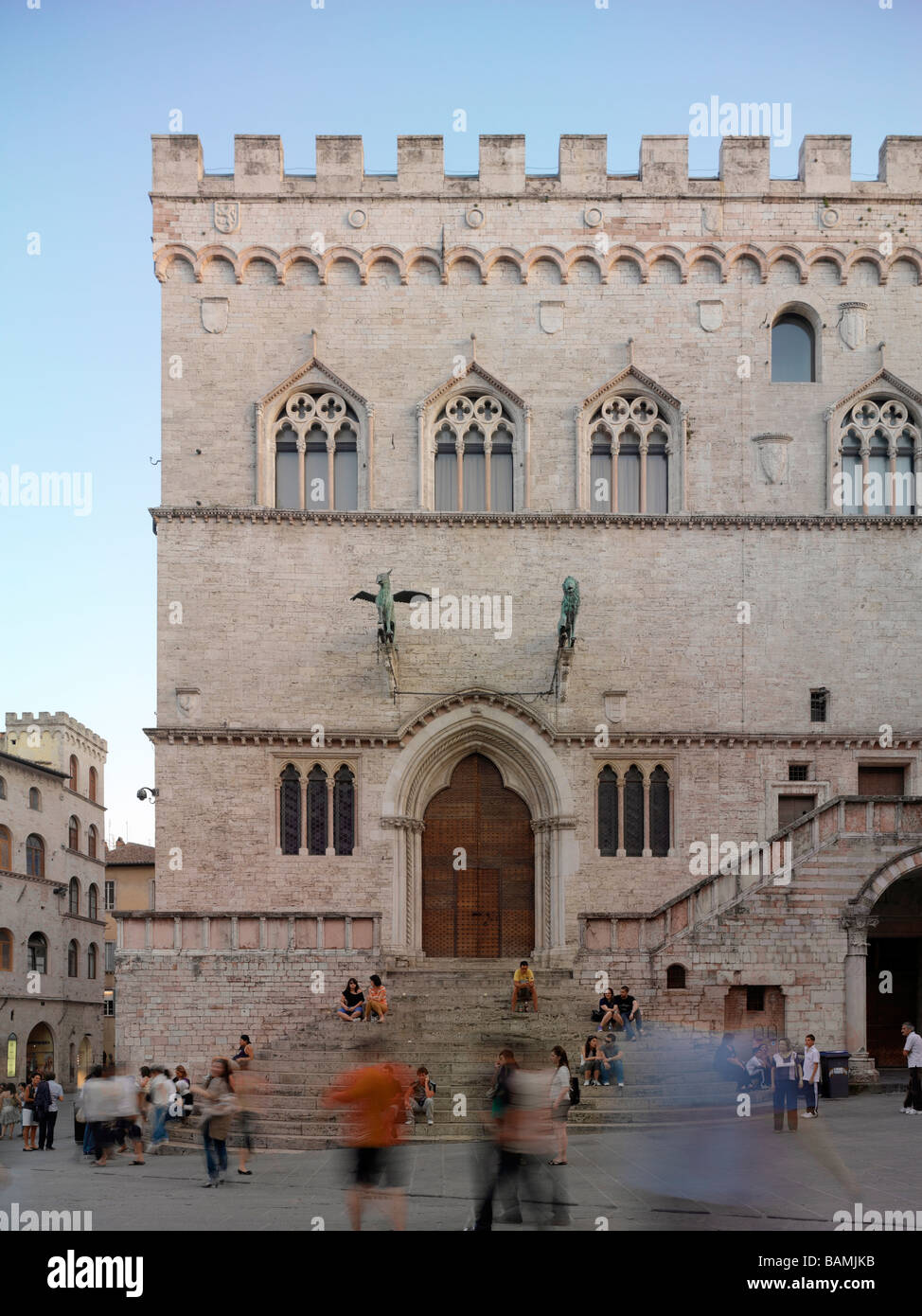 Il palazzo dei Priori in Perugia, Italia. Foto Stock
