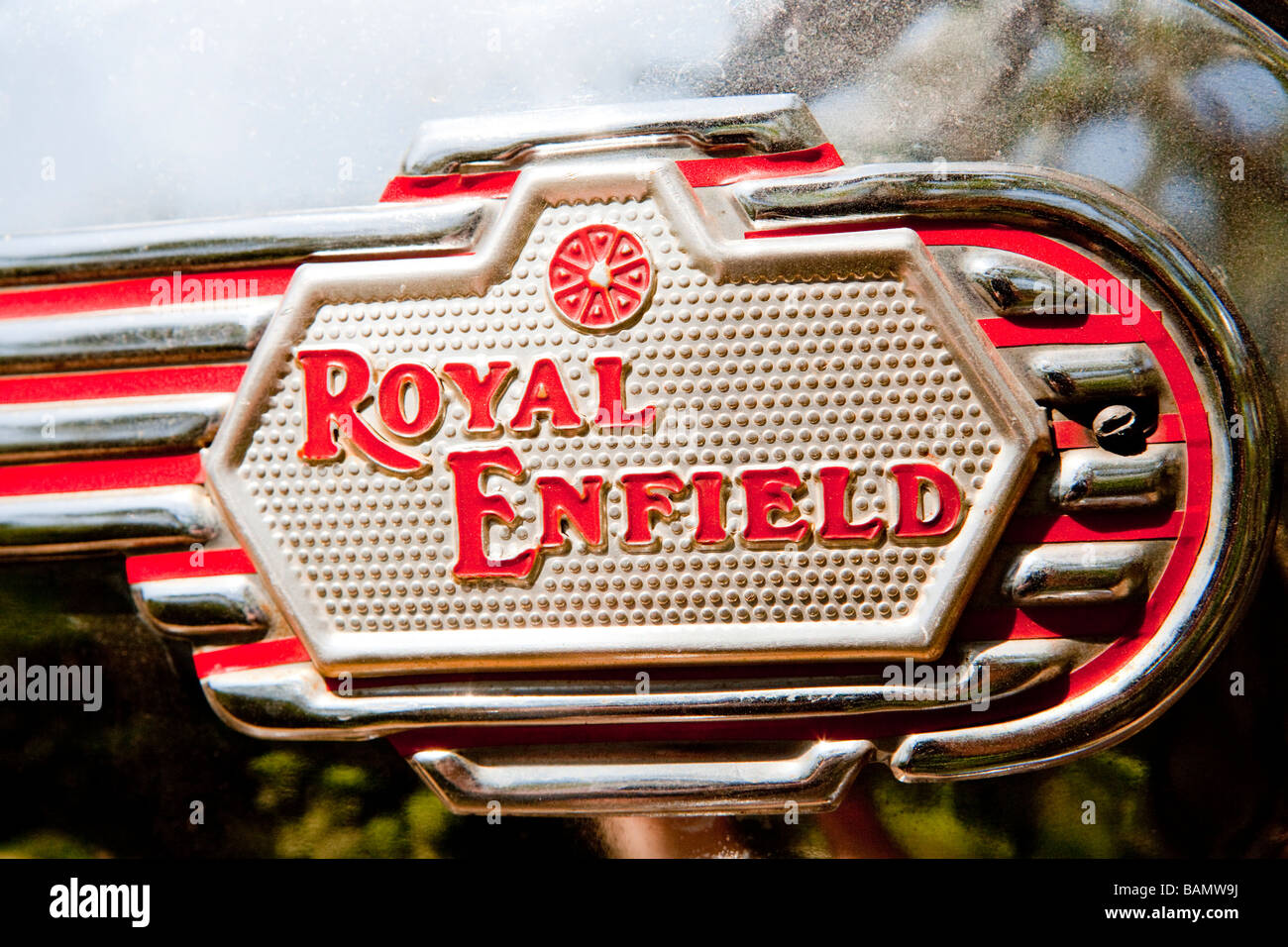 Royal Enfield moto Rajastan India Foto Stock