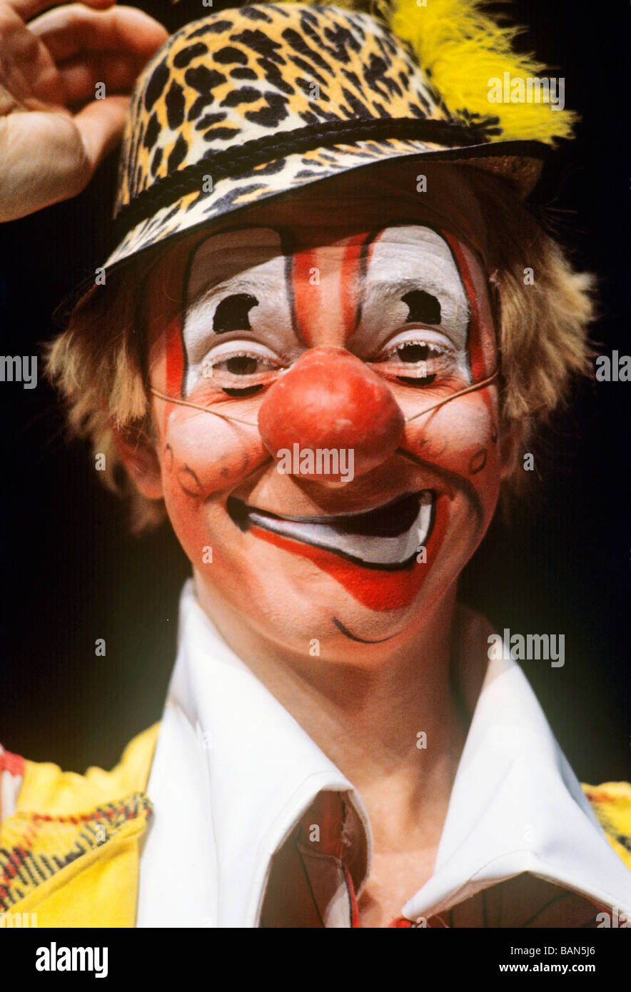 Ritratto di clown Foto Stock