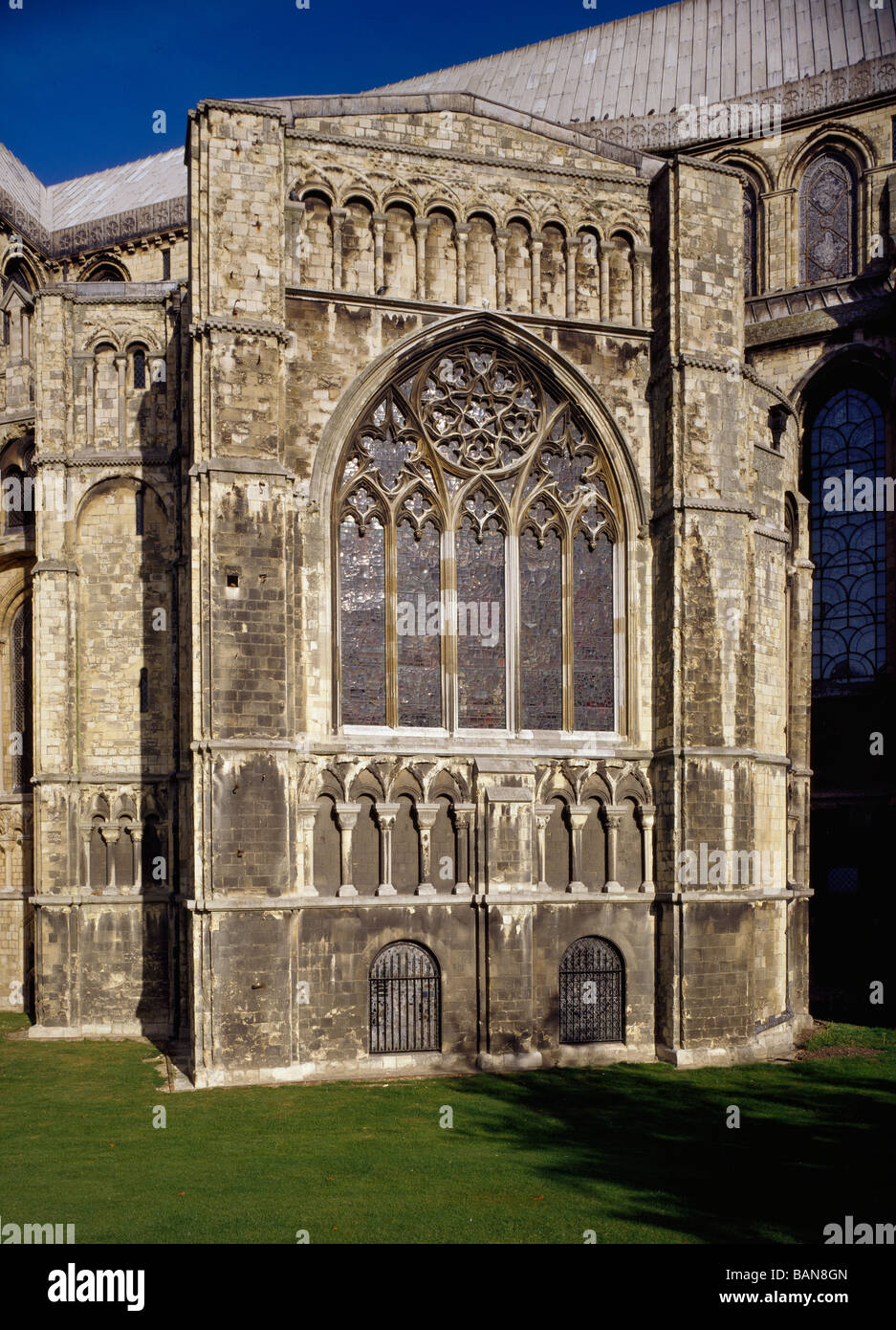 La Cattedrale di Canterbury Sant Anselmo Cappella dell'esterno Foto Stock