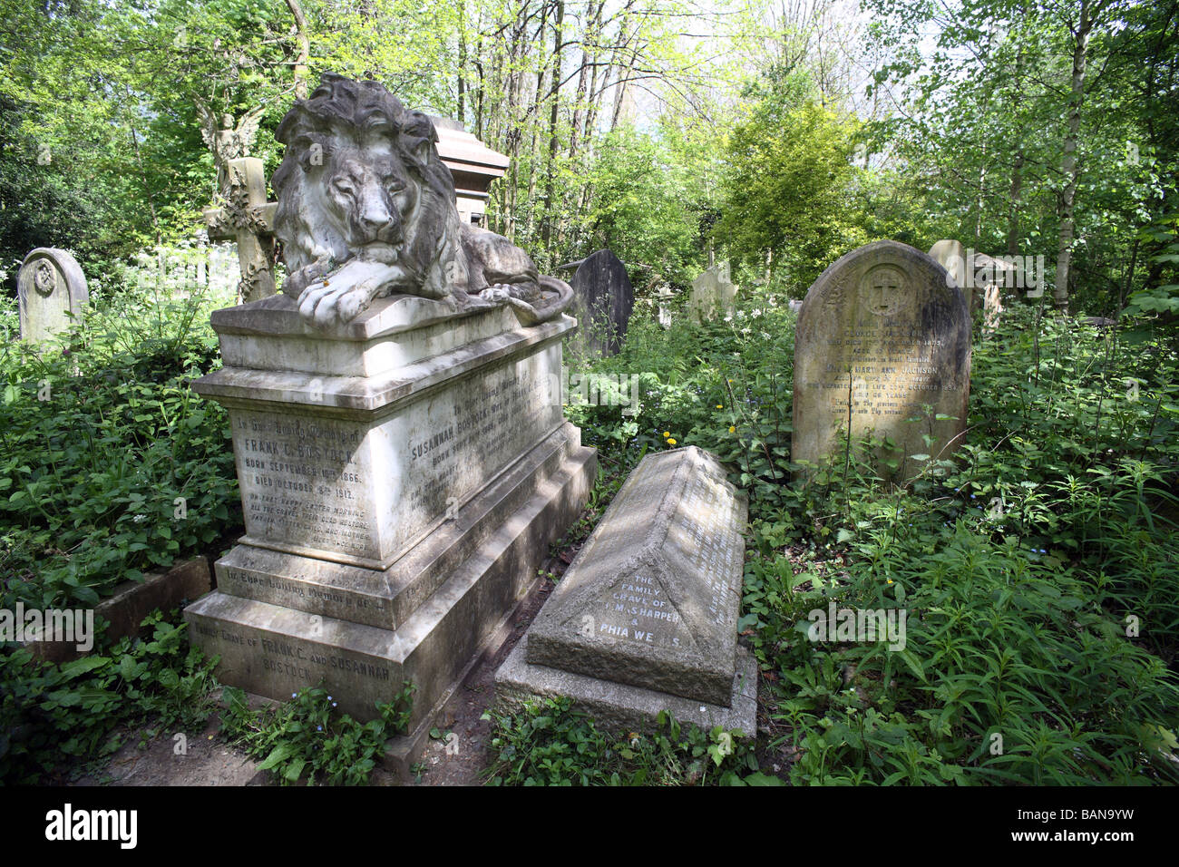 Abney cimitero parco Foto Stock