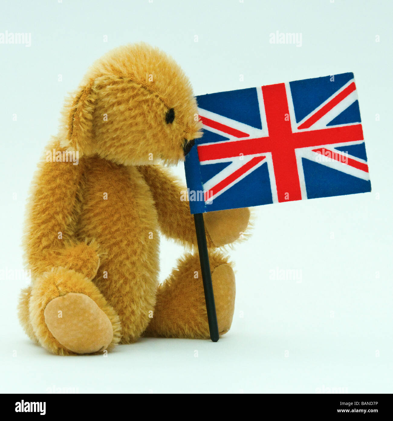 Mini teddy con la bandiera del Regno Unito (Mini Collezione Bear) Foto Stock