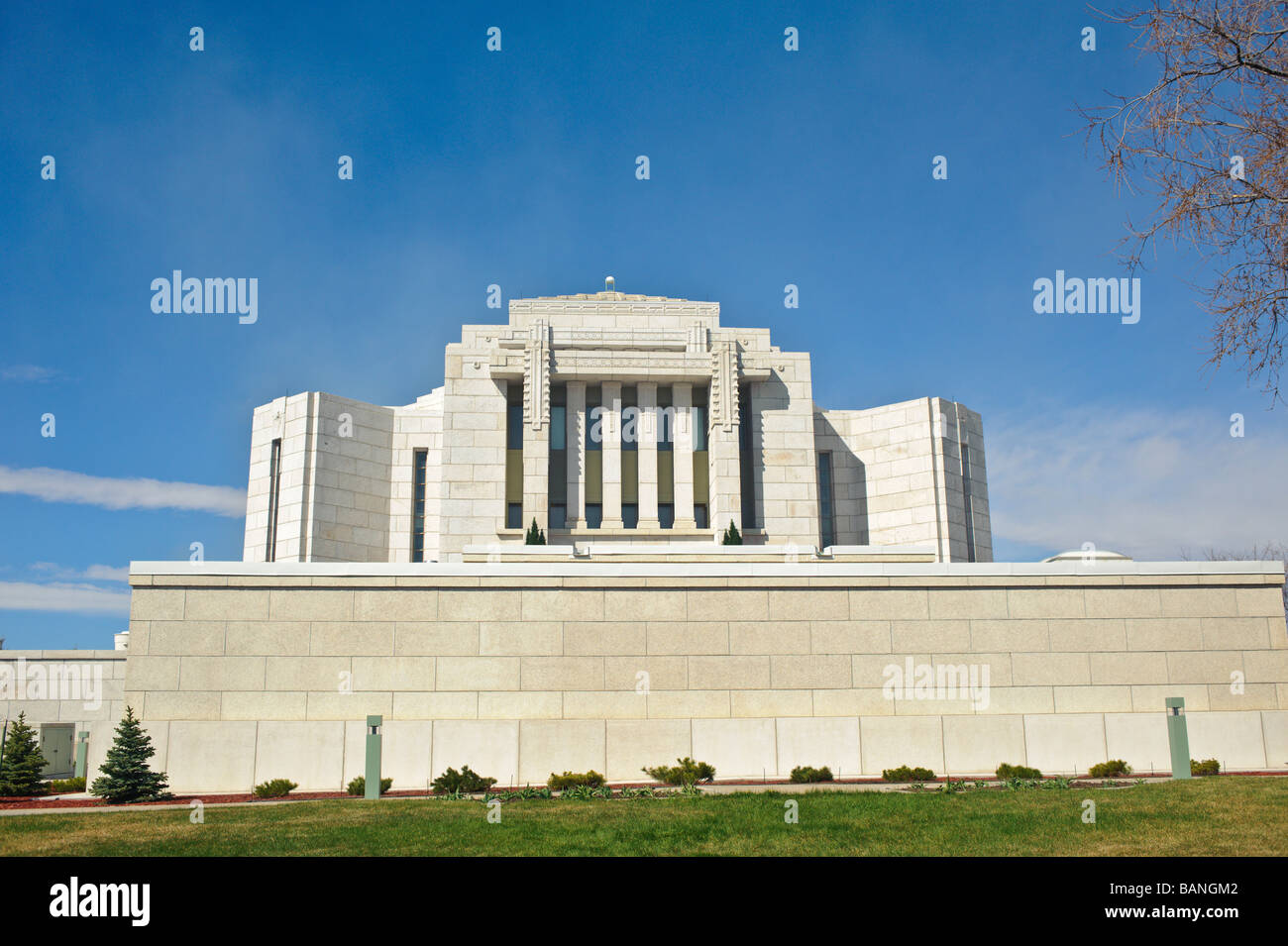 Cardston Mormone Tempio la Chiesa di quest'ultimo giorno santi tempio di Cardston Alberta Foto Stock