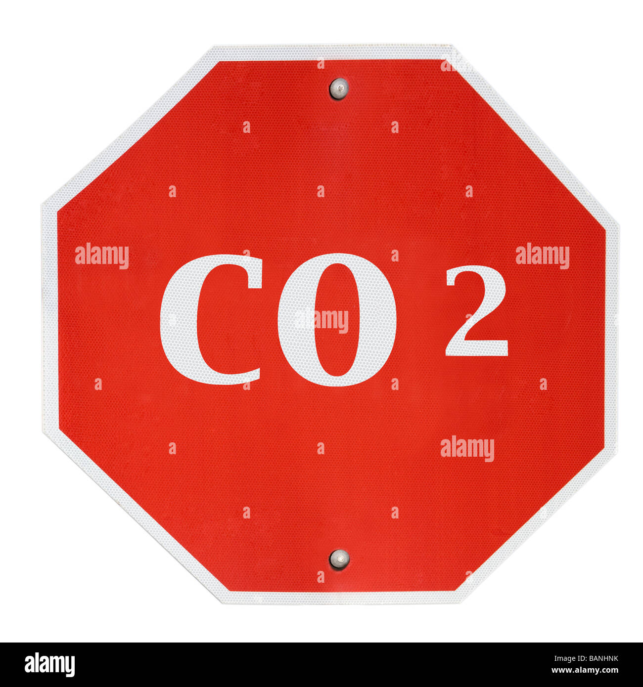 Smettere di emissioni di anidride carbonica Foto Stock