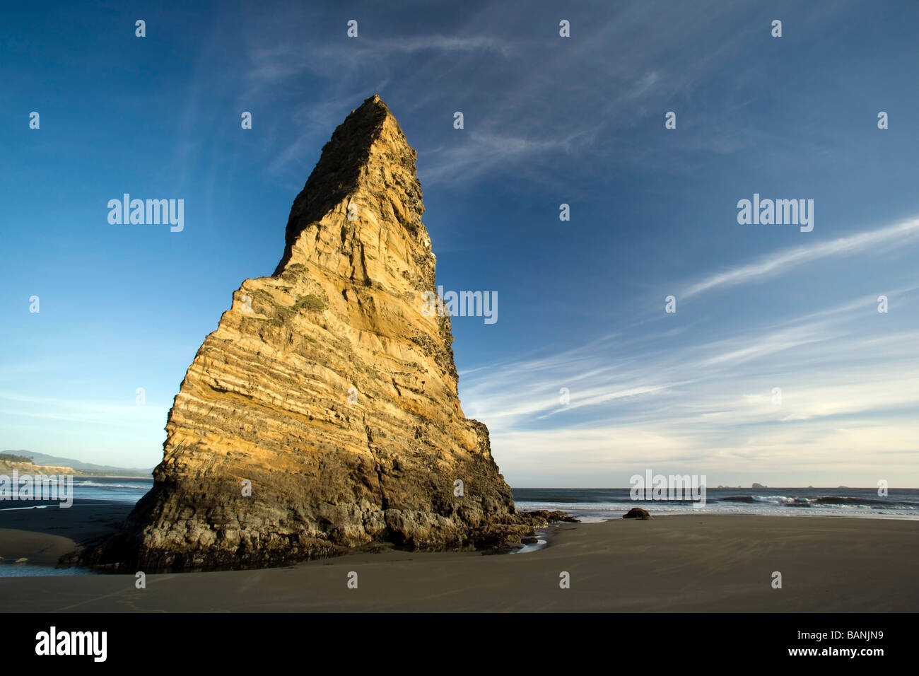 Formazione di roccia / Mare Pila - Cape Blanco membro Park - vicino a Port Orford, Oregon Foto Stock