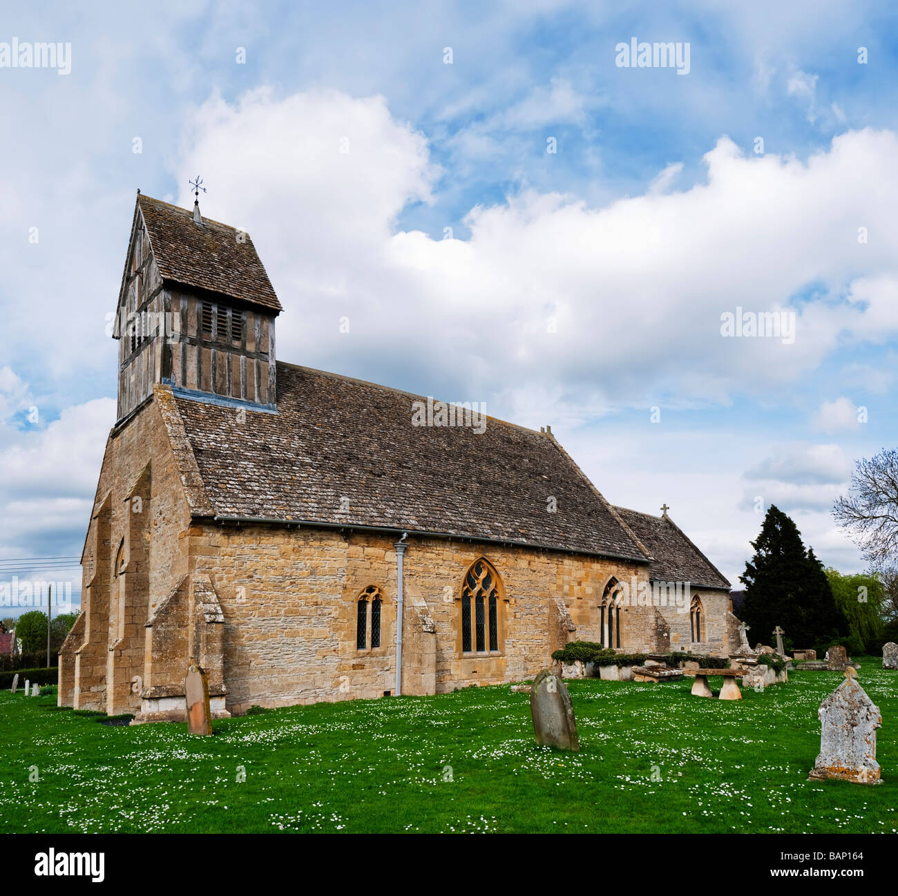 La parrocchia di Long marston village warwickshire Foto Stock