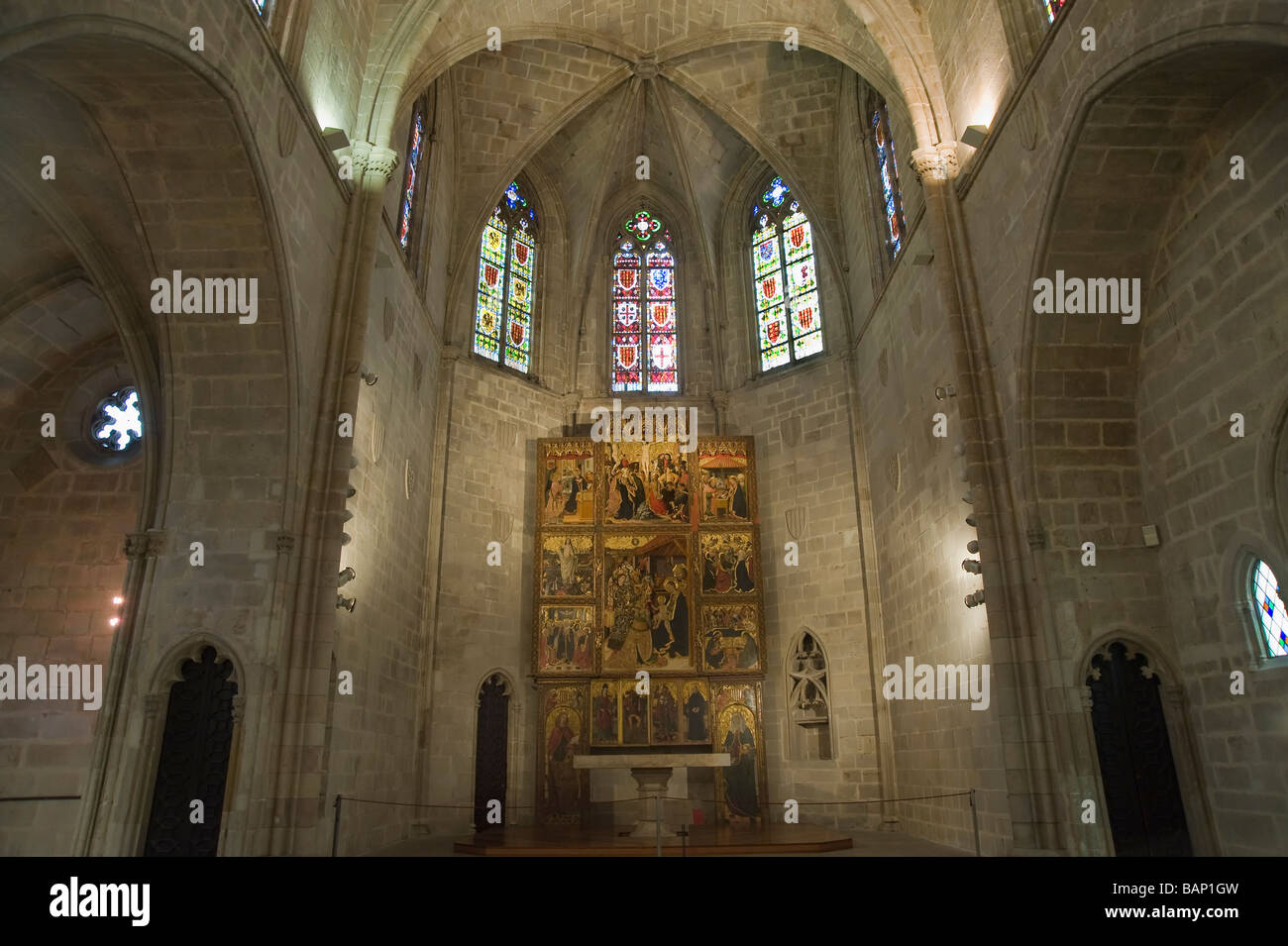 Museo Storico della città Capella Reial de Santa Agata in Palau Reial Major Barcellona Catalonia Spagna Foto Stock