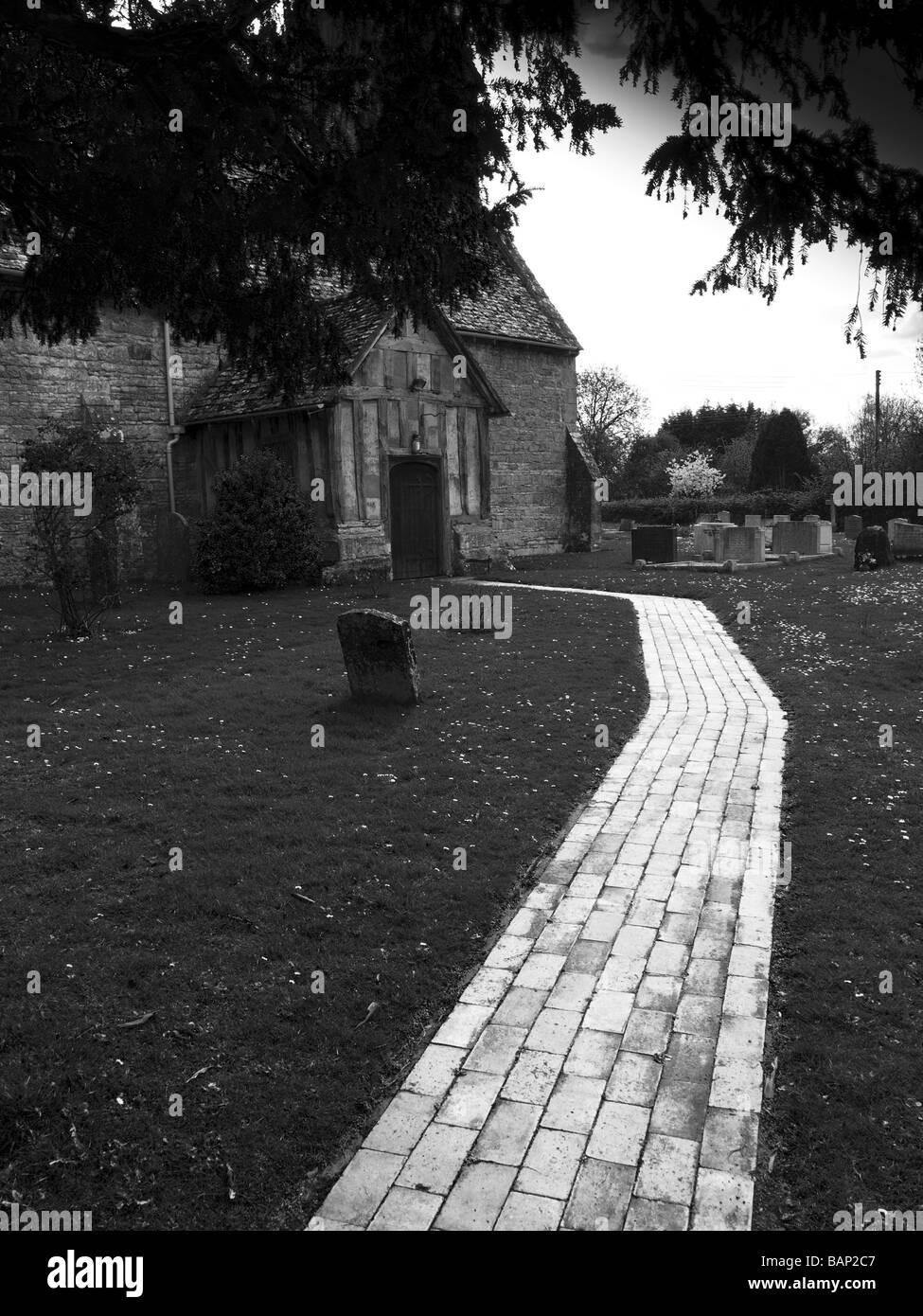 Chiesa long marston warwickshire Foto Stock