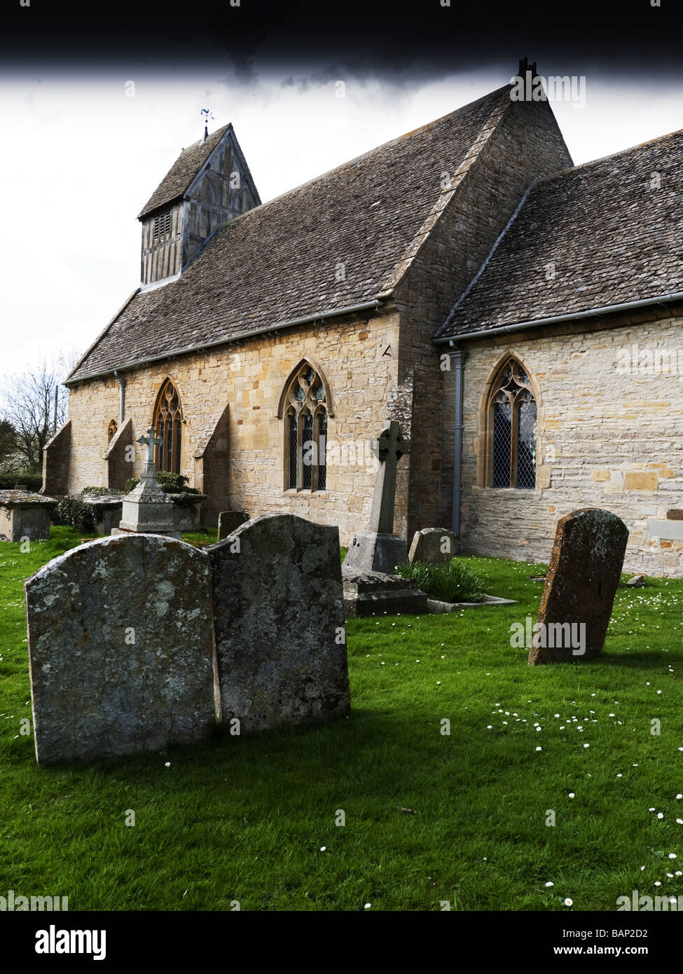 Chiesa long marston warwickshire Foto Stock
