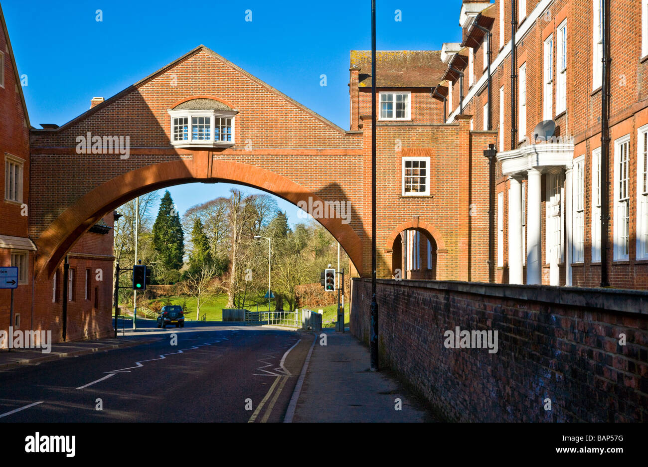 Marlborough College di uno dei più famosi inglese scuole pubbliche nel mercato comune di Marlborough Wiltshire, Inghilterra REGNO UNITO Foto Stock