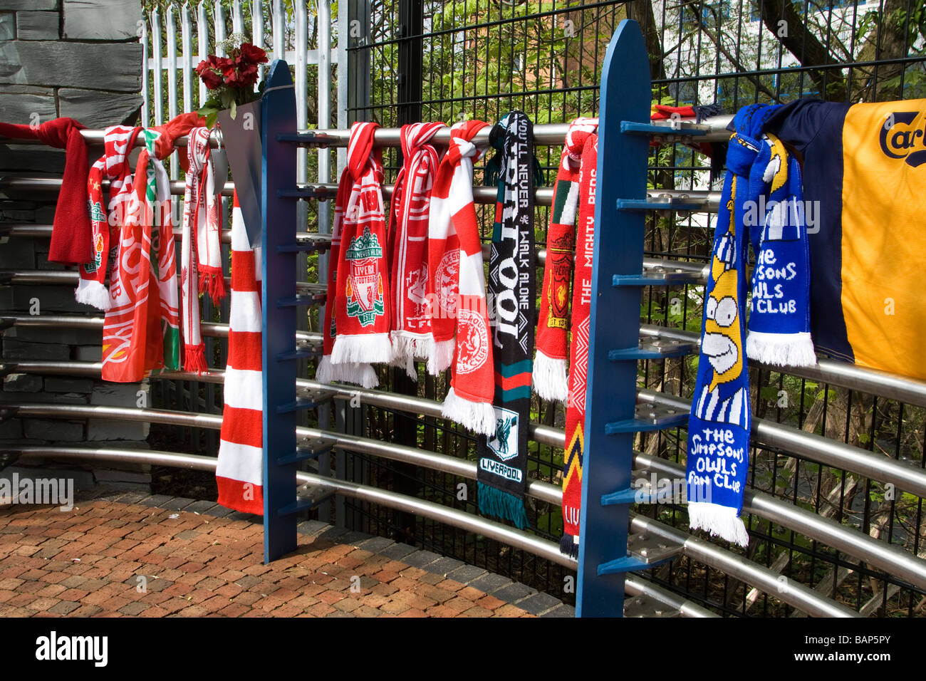 Il calcio di Hillsborough Stadium disaster 15 aprile 1989, durante la FA Cup Semi-Final tra Liverpool e Nottingham Forest Foto Stock