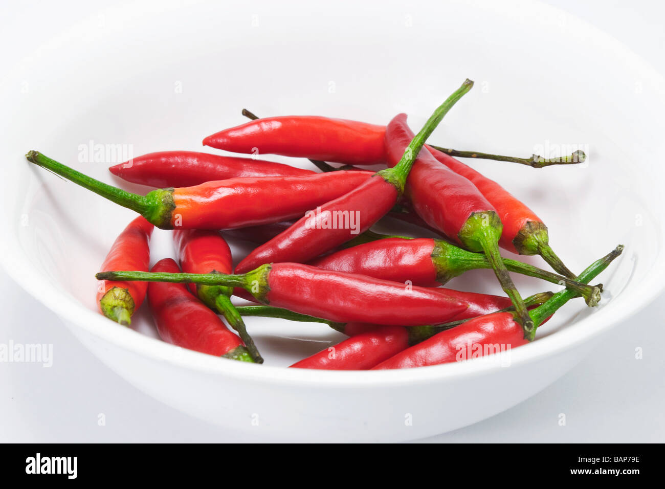 Piastra della Red Chilis Foto Stock