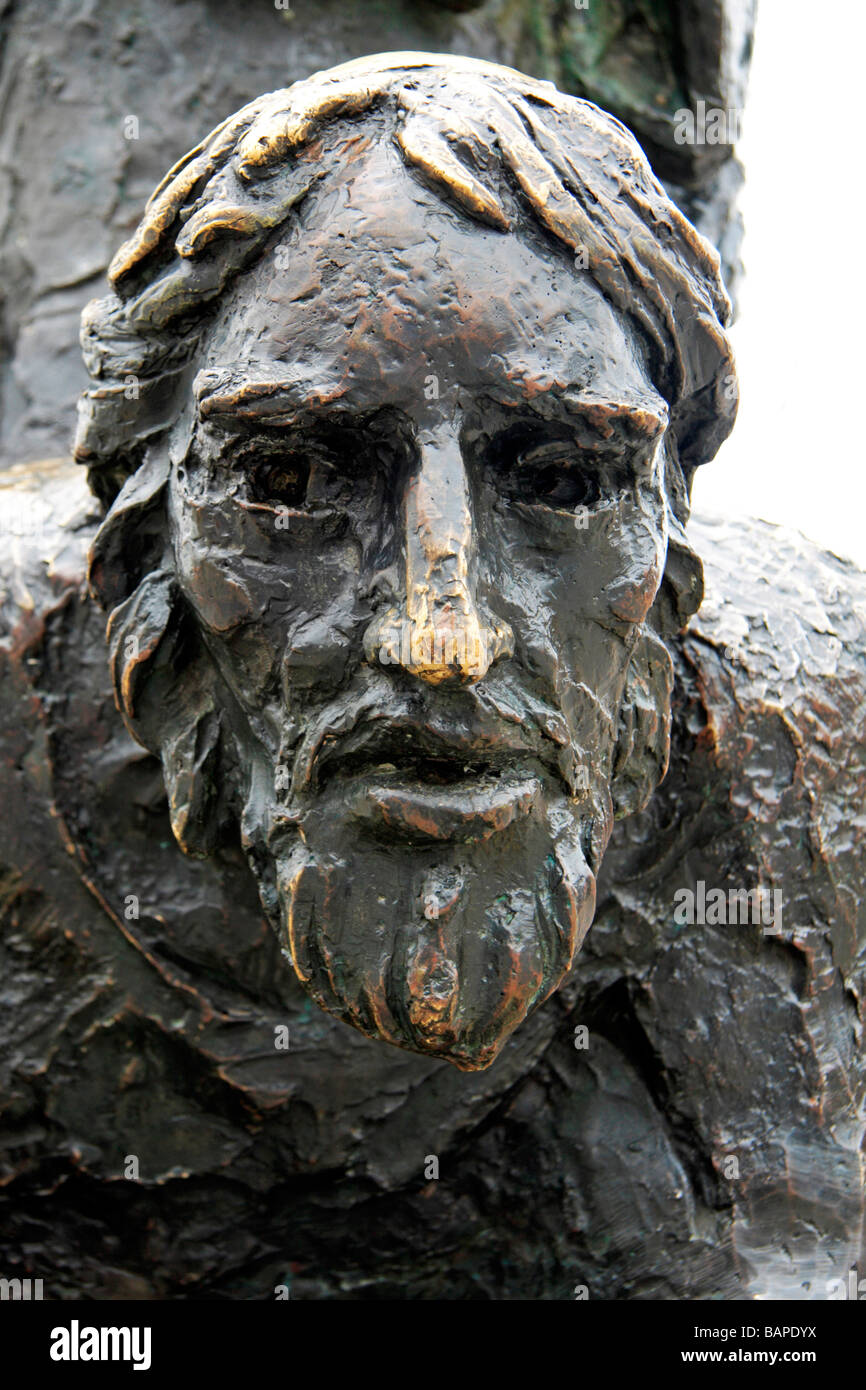 Close up di "Immigrati' Statua in Battery Park, la parte inferiore di Manhattan, New York. Foto Stock