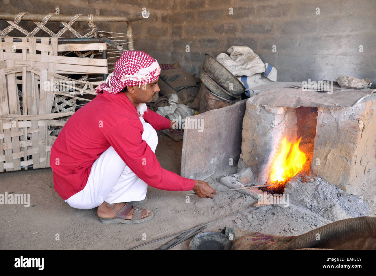 La campana responsabili del Giura vicino Nirona nel Kutch, Gujarat Foto Stock
