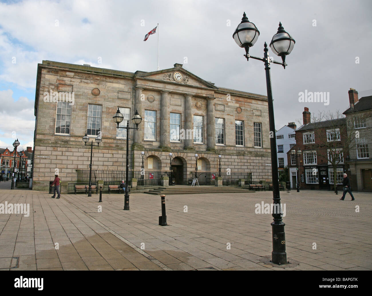 La piazza del mercato, Stafford centro città Foto Stock