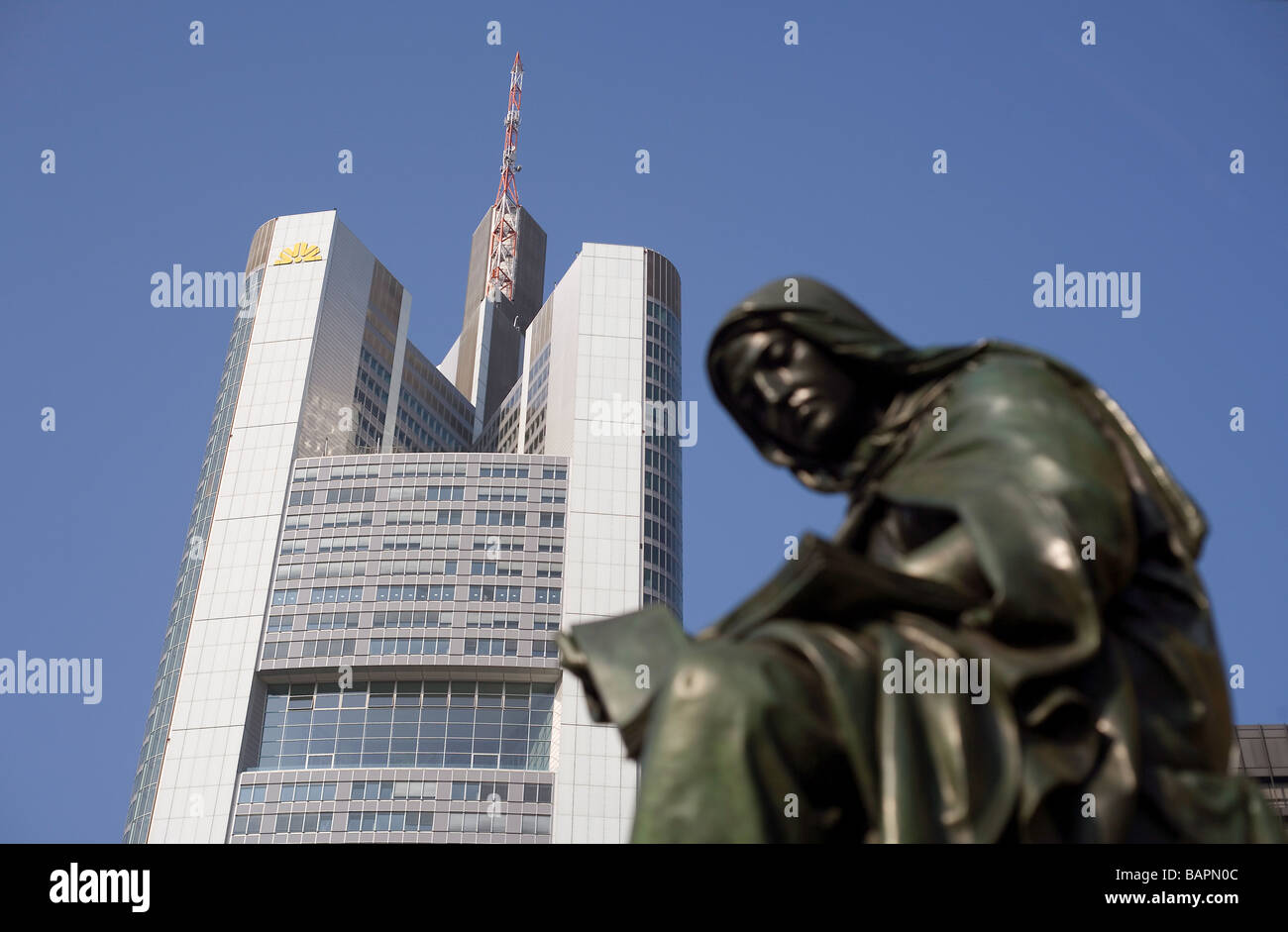 Sede della Commerzbank AG, Francoforte sul Meno Foto Stock