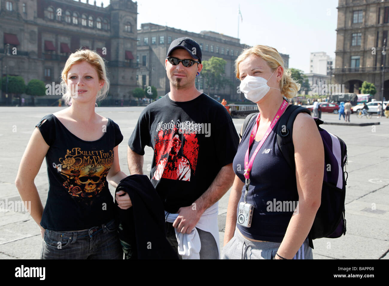 Città del Messico durante l'influenza suina H1n1 epidemia Foto Stock