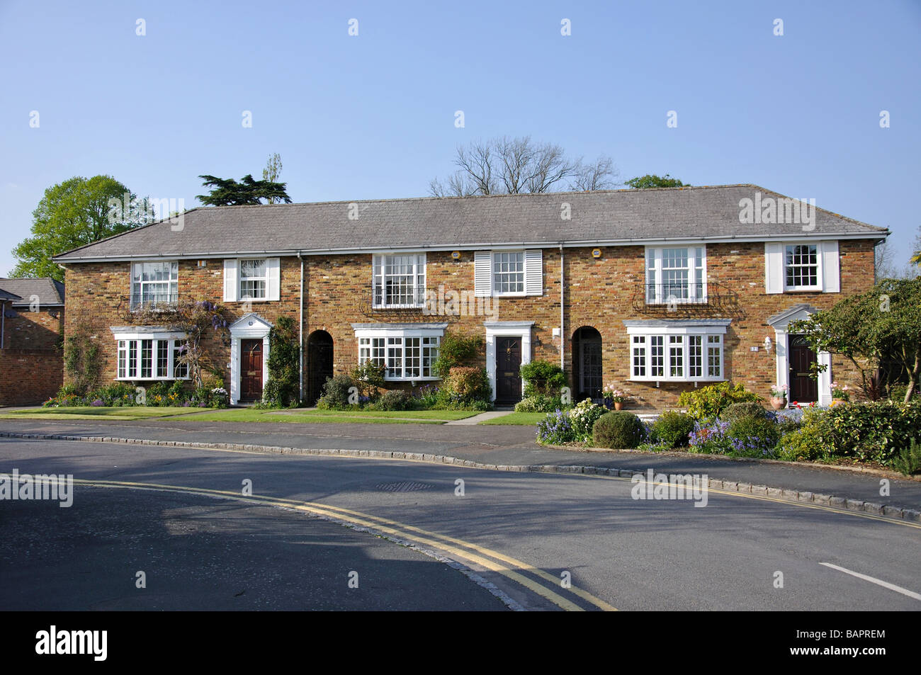 Case vicino al West comune, Gerrards Cross, Buckinghamshire, Inghilterra, Regno Unito Foto Stock