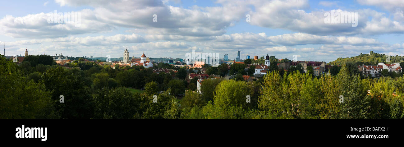 Panorama di Vilnius Foto Stock