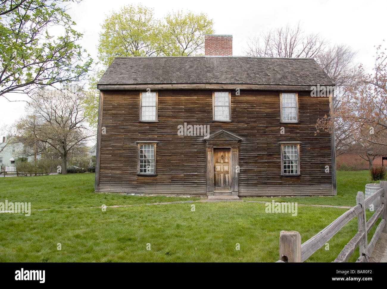 Il luogo di nascita del presidente John Quincy Adams a quincy massachusetts usa Foto Stock