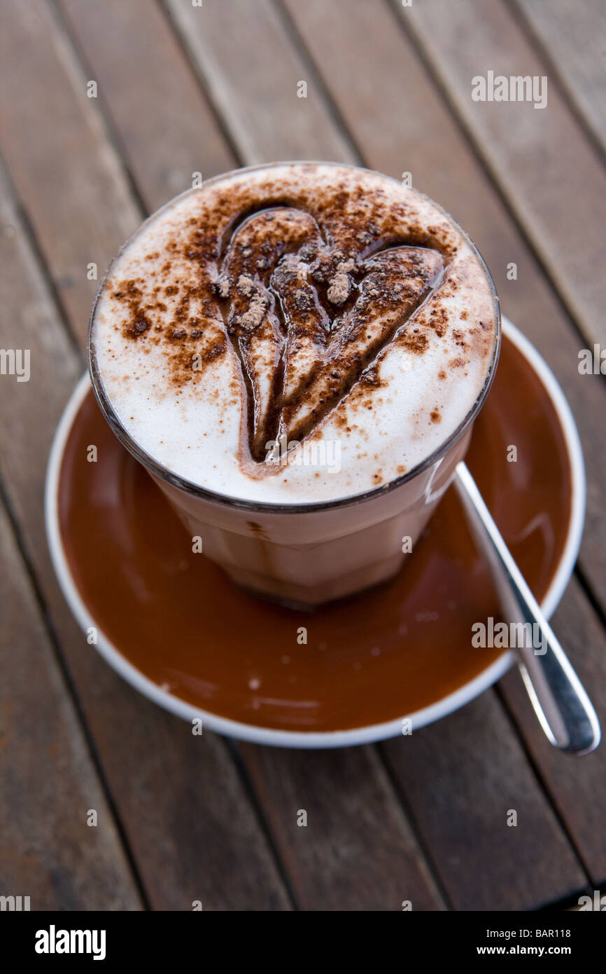 Cioccolata calda Foto Stock