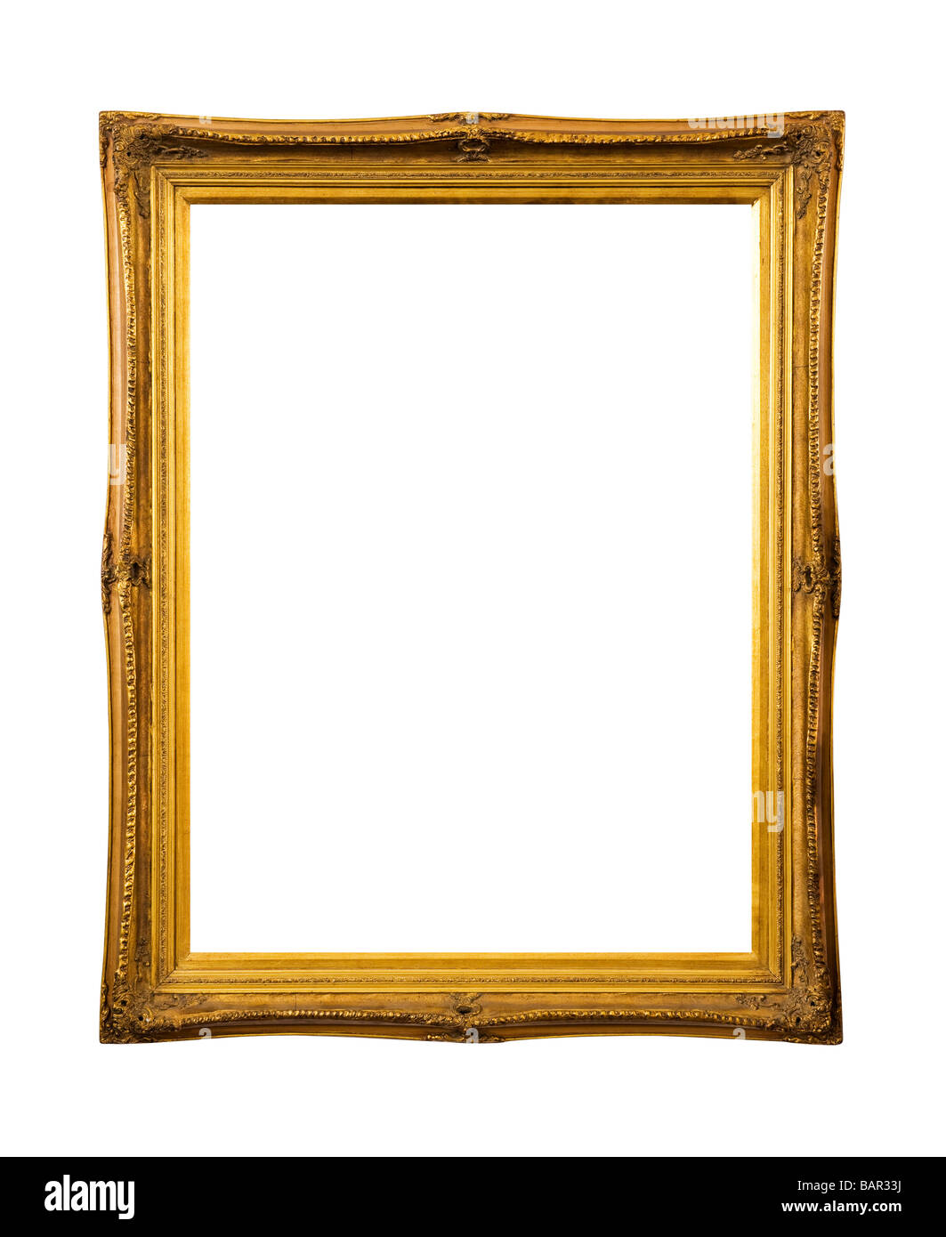 In legno ornati cornice immagine Foto Stock