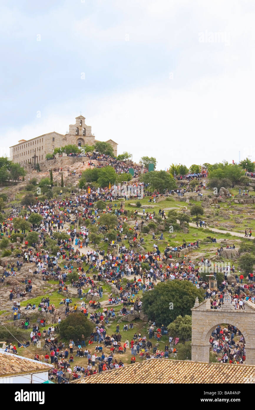 Andujar, provincia di Jaen, Spagna. Romeria annuale de la Virgen de la Cabeza Foto Stock