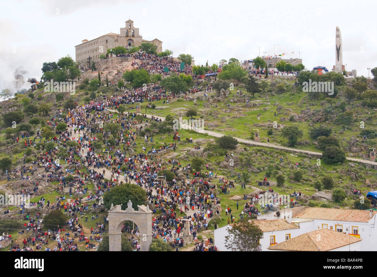 Andujar Jaen Provincia Spagna Romeria annuale di La Virgen de la Cabeza Foto Stock