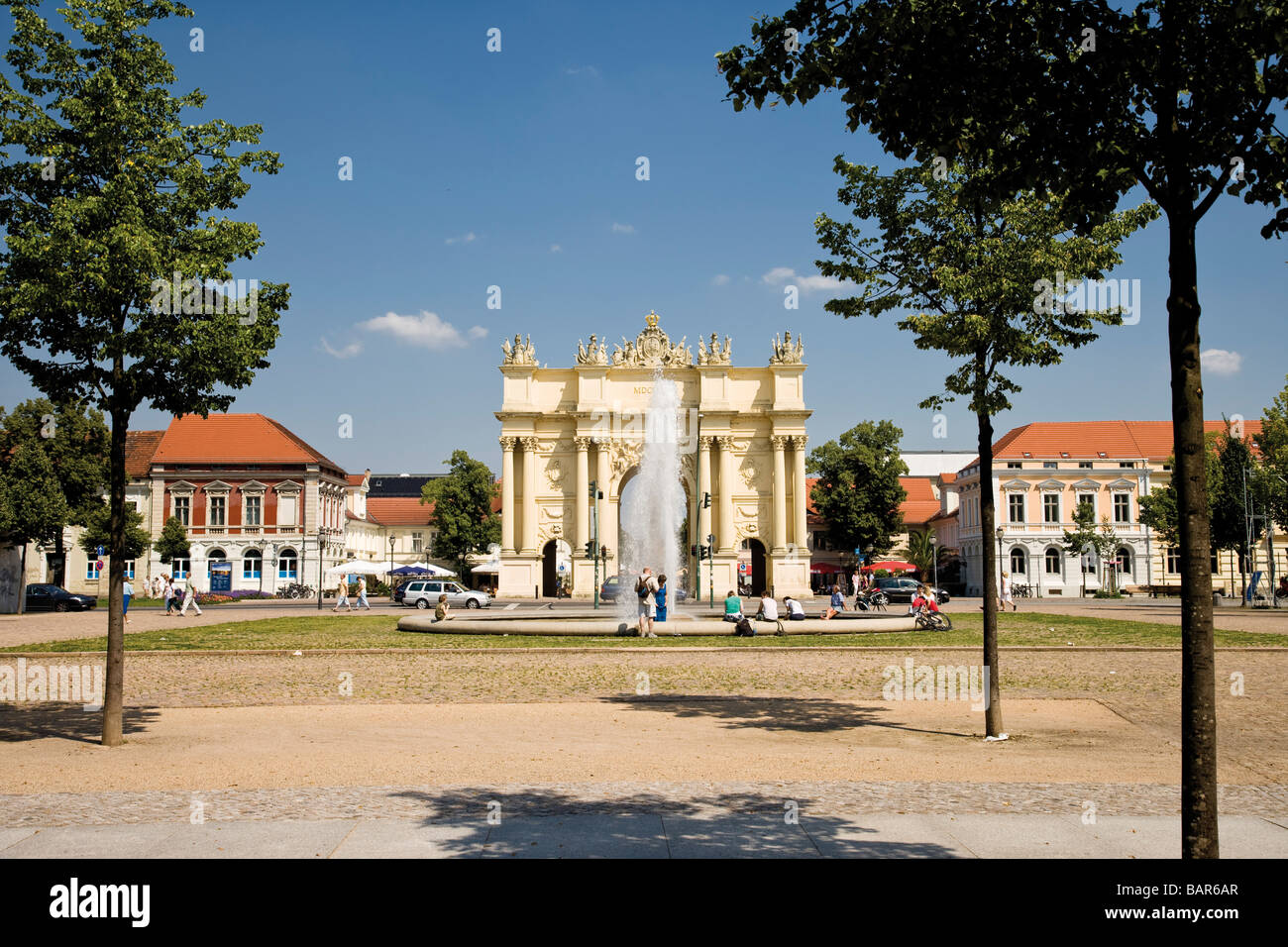 Germania, Potsdam, la Porta di Brandeburgo Foto Stock