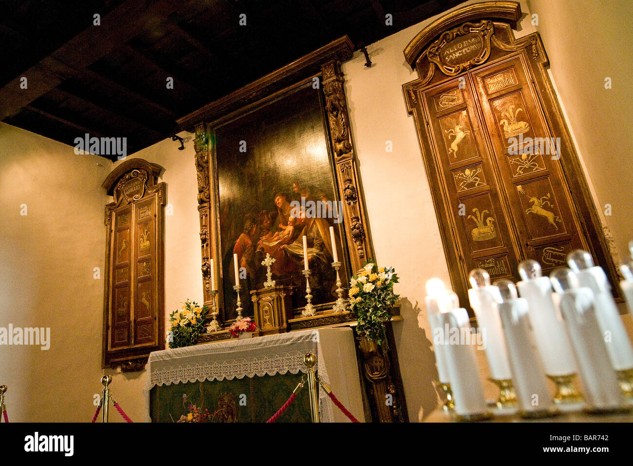La Chiesa di San Carlo Arona sul Lago Maggiore in provincia di Novara Foto Stock