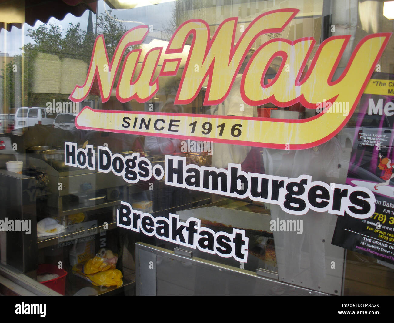 Nu-Way diner a Macon, Georgia. Foto Stock