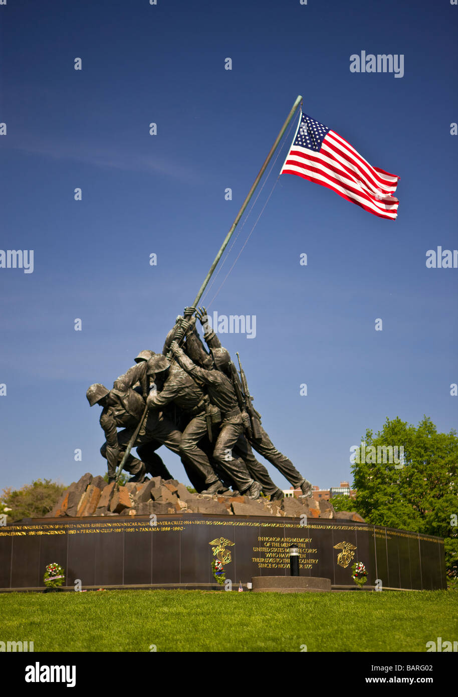 ARLINGTON VIRGINIA USA Stati Uniti Marine Corps War Memorial Foto Stock