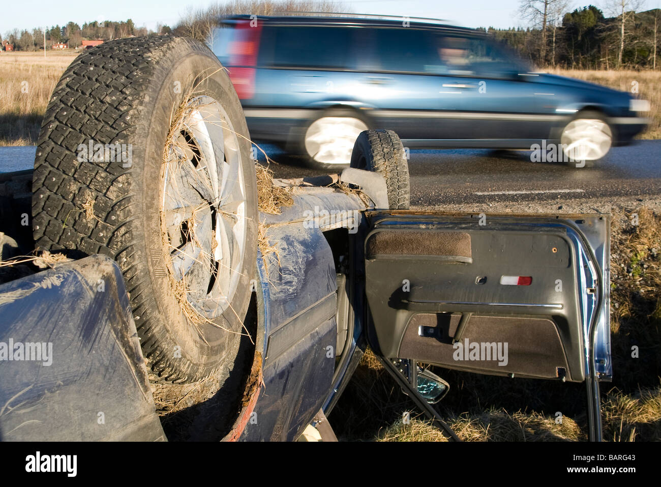 Incidente stradale Foto Stock