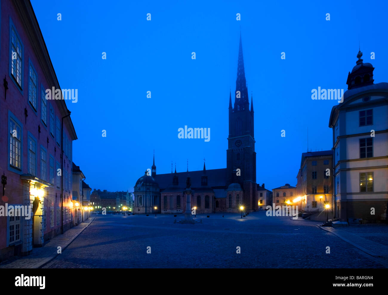 Chiesa di Riddarholmen, Birger Jarls Torg, sulla piccola isola di Riddarholmen Stoccolma, Svezia. Foto Stock