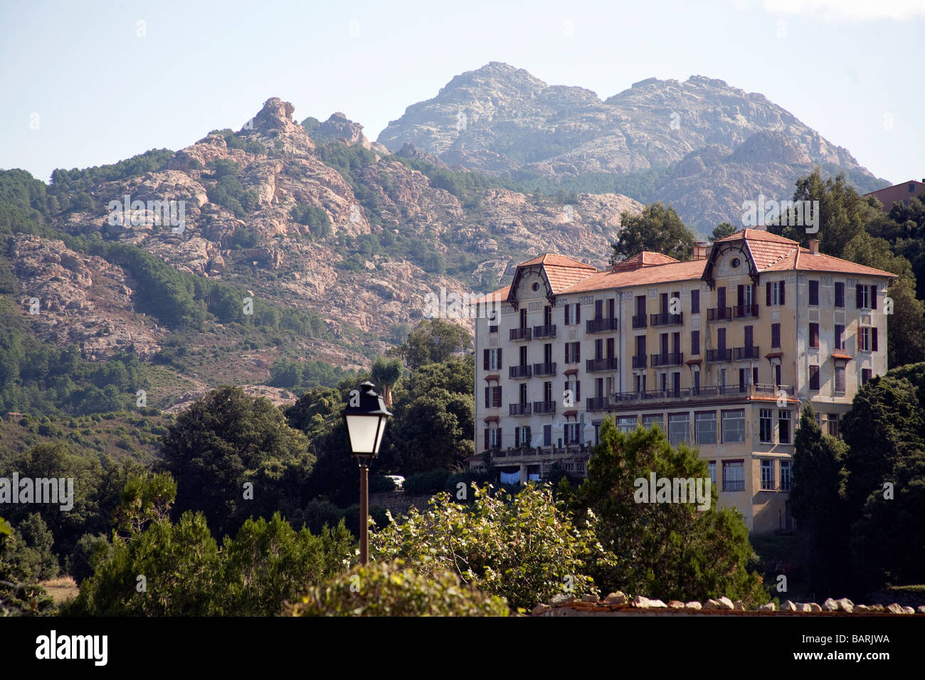 Hotel Les Roches Rouges a Piana Corsica Foto Stock