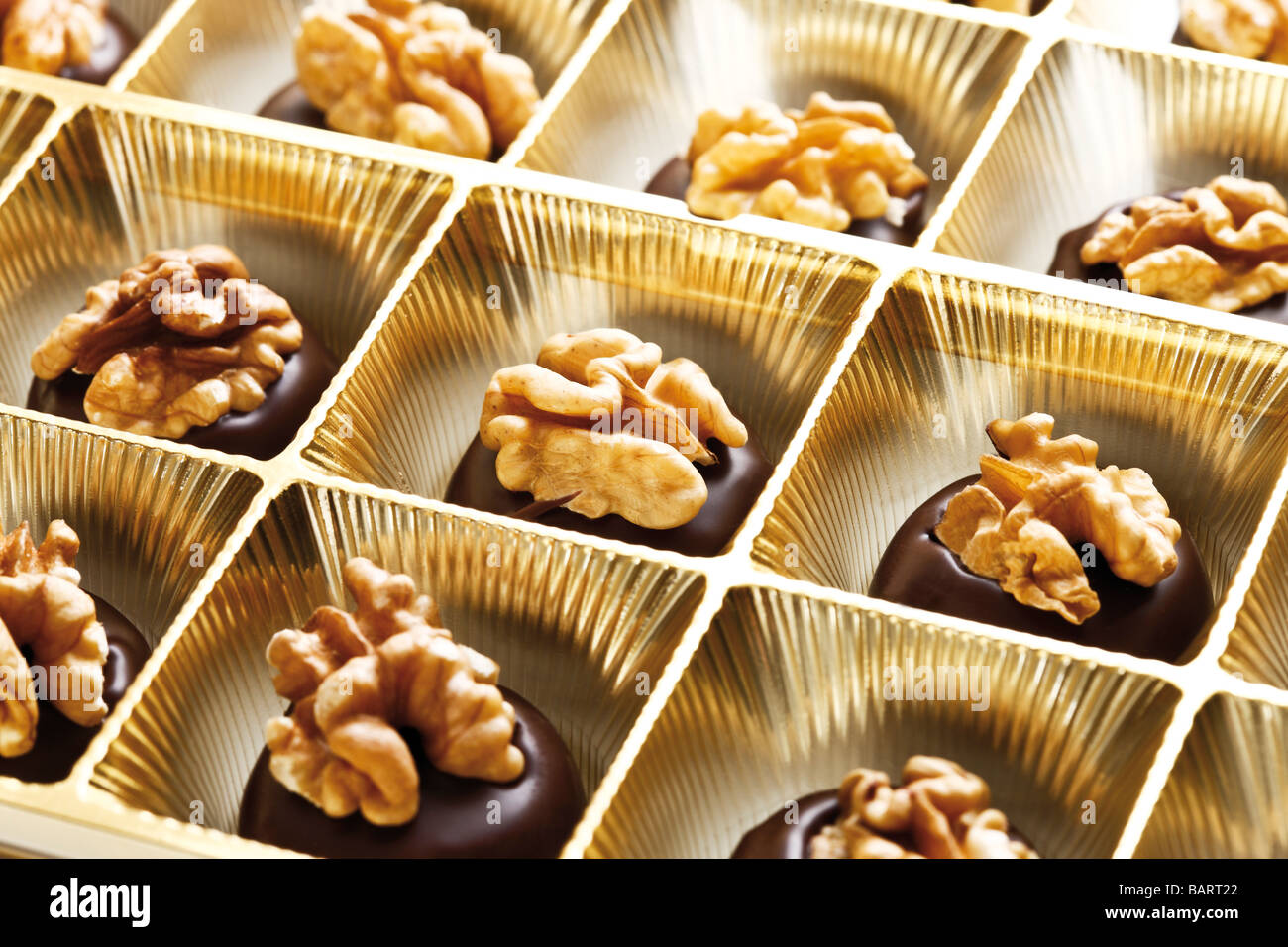 Scatola di caramelle, close-up Foto Stock